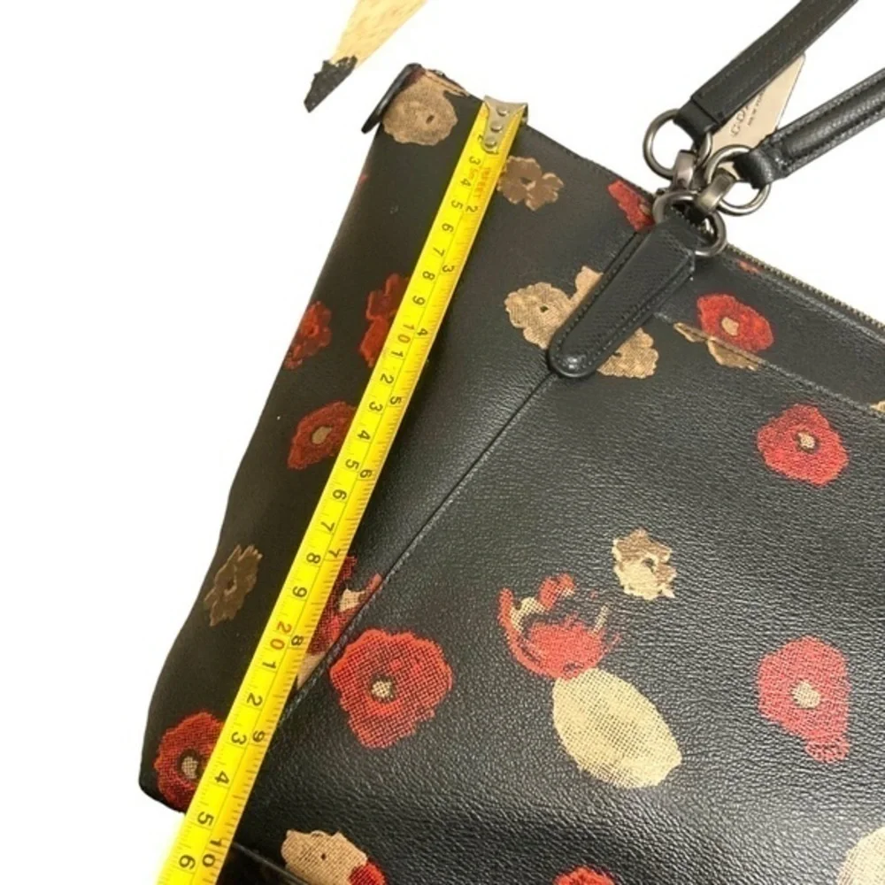 Coach F55541 Ava Halftone floral zipper tote bag gorgeous